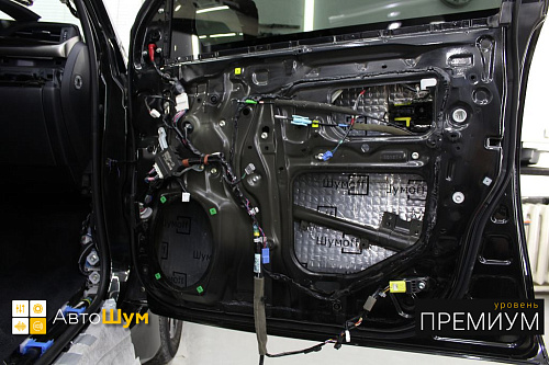 Шумоизоляция дверей Лексус ЛХ 570