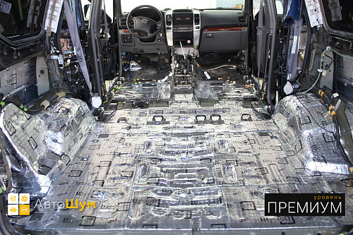 Виброизоляция багажника Прадо