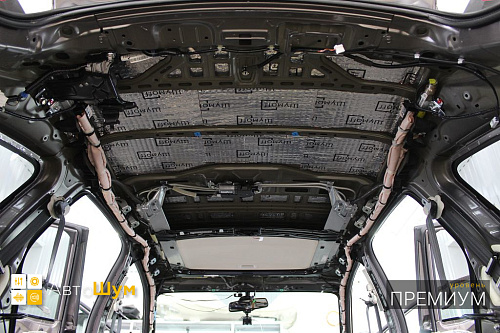 Виброизоляция крыши Хонда ЦР-В 4