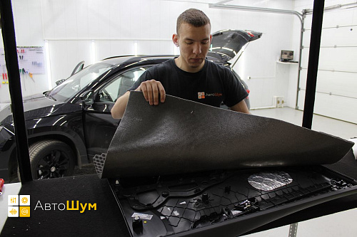Шумоизоляция дверной обшивки Шкода Карок