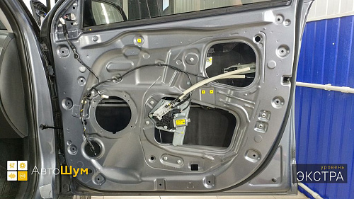 Шумо и теплоизоляция дверей Хендай Крета