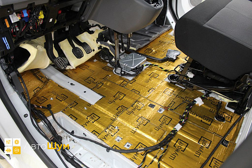 Шумоизоляция пола Шумофф M3 и M4 