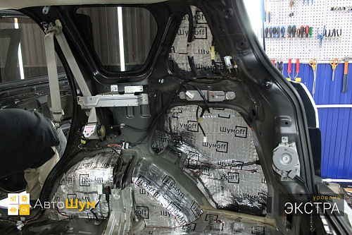 Виброизоляция арок и крыльев Митсубиси Аутледер ХЛ