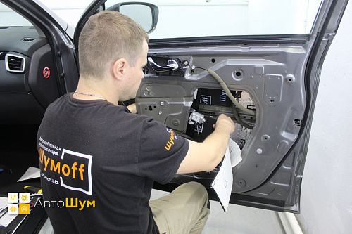 Клеим Шумофф Комфорт 6 Ниссан Кашкай Джи11