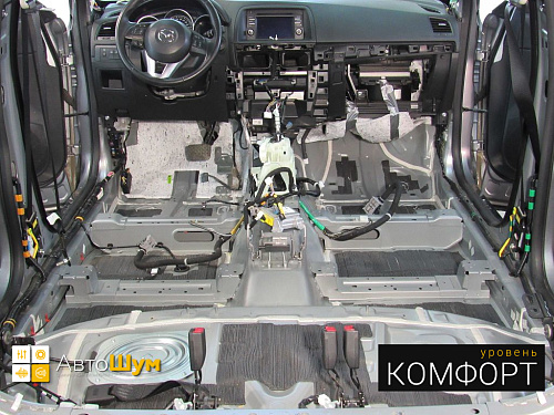 Штатная шумоизоляция пола