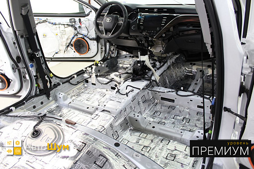 Виброизоляция пола Тойоты Камри XV70