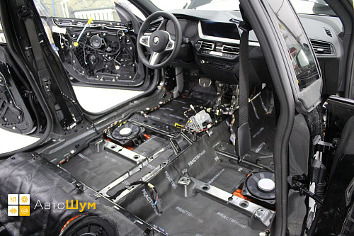 Звукоизоляция днища БМВ 2