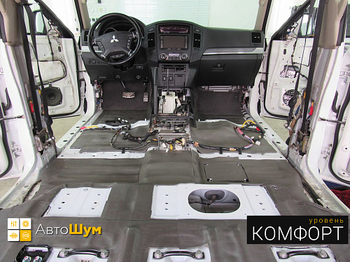 шумоизоляция пола митсубиси паджеро