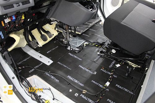 Готовая шумоизоляция пола Пежо Эксперт