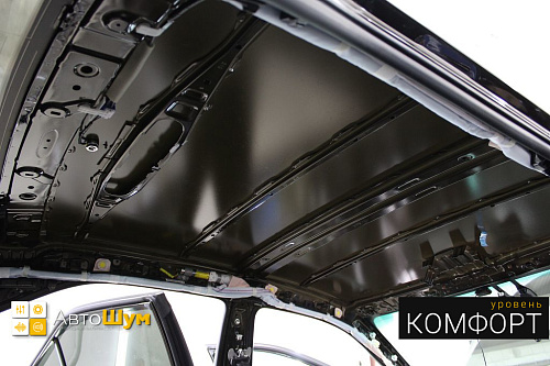 Штатная шумоизоляция крыши Тойоты Камри Xv55.