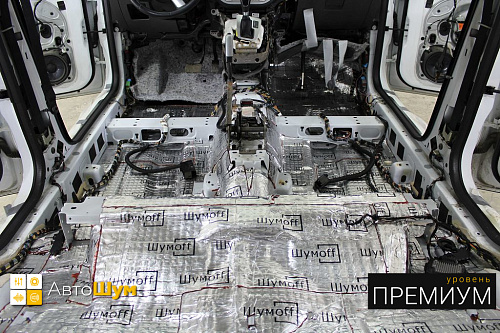 Виброизоляция пола Форд Куга.