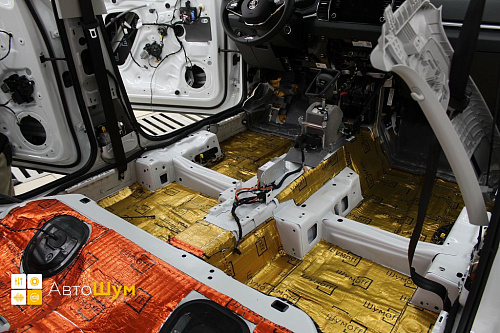 Виброизоляция пола Шкода Карок