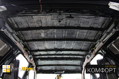 Виброизоляция крыши Митсубиси Аутлендер XL.