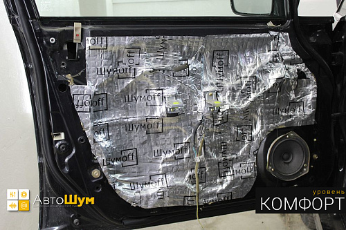 Шумоизоляция дверей Хонда одиссей