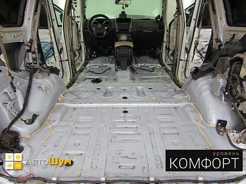 Штатная шумоизоляция багажника и арок ленд крузер прадо.