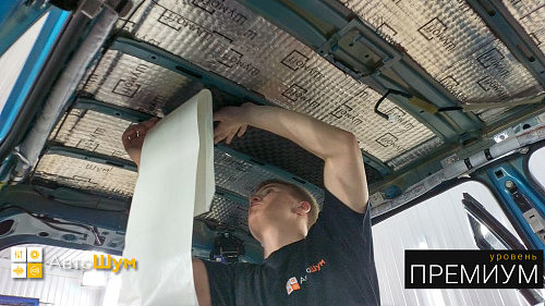 Клеим Шумофф Герметон 7 на крышу Suzuki Vitara