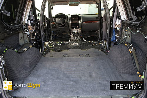 Шумоизоляция багажника Прадо