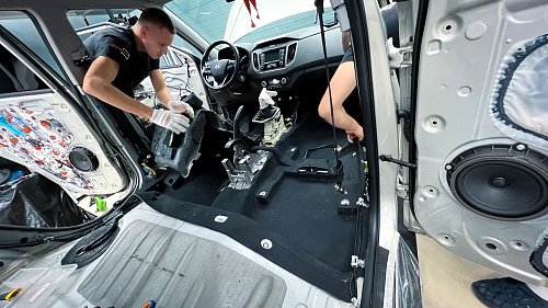 Разборка салона Хёндай Крета