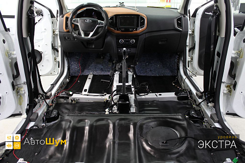 Шумоизоляция пола Лада Х-Рей