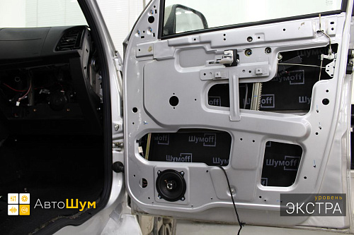 Звукоизоляция дверей Уаз Патриот Пикап