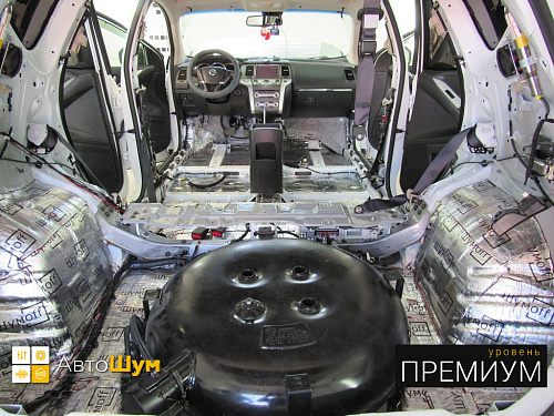 Виброизоляция багажника Ниссан Мурано.