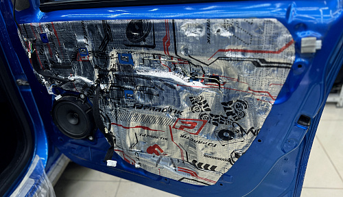 Виброизоляция дверей Рено Сандеро