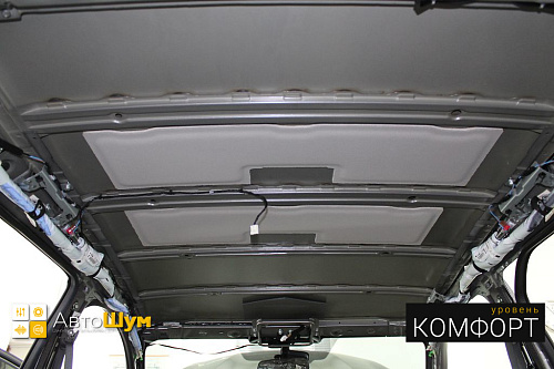 Штатная шумоизоляция крыши Ниссан Кашкай.