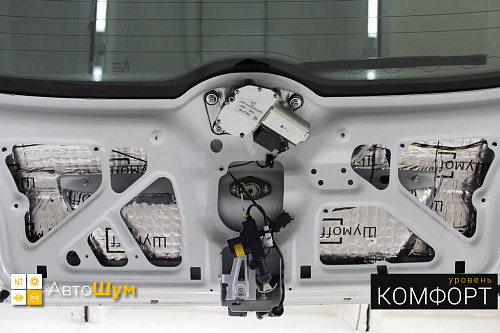 Виброизоляция крышки багажника  Лады Калины