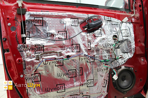 Виброизоляция дверей Тойота Функарго