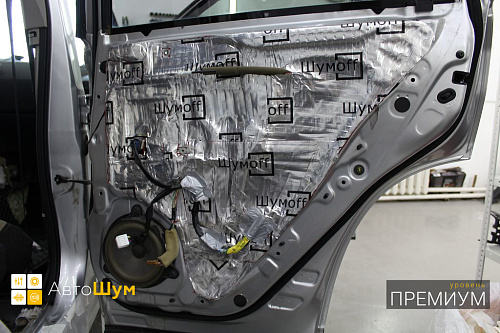 Шумоизоляция дверей Ниссан Х-Трейл Т31