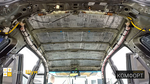 Виброизоляция крыши Хонды СРВ