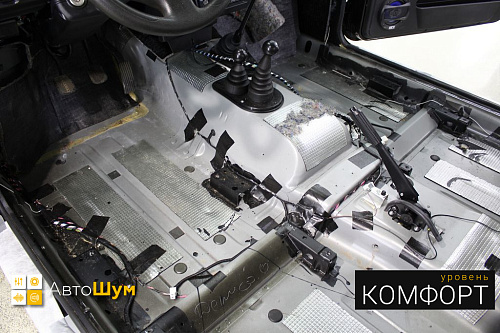 Штатная виброизоляция пола Нивы 2121