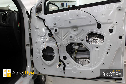 Виброизоляция дверей Лада Х-Рей