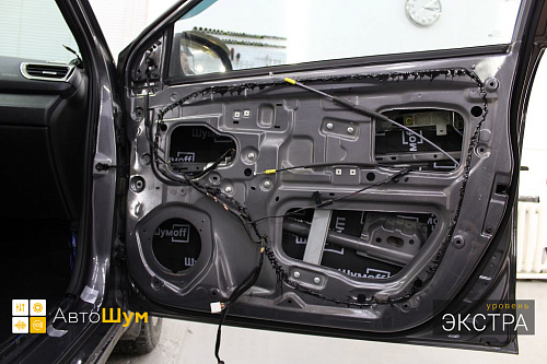 Шумо и теплоизоляция двери Киа Рио