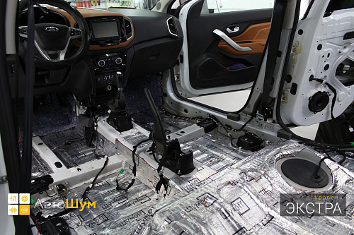 Виброизоляция пола Лада Х-Рей