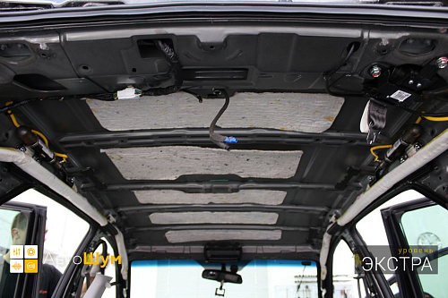 Штатная шумоизоляция крыши Хендай Икс 35