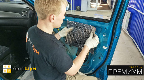 Оклейка виброизоляцией технологических отверстий Suzuki Vitara