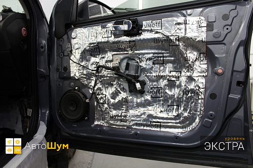 Шумоизоляция двери Ниссан Кашкай Джи10