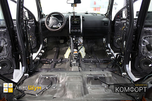 Шумоизоляция пола Ниссан Х Трейл Т31