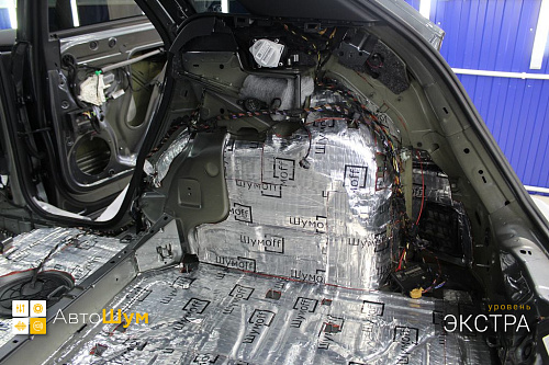 Виброизоляция арок Ауди Ку3