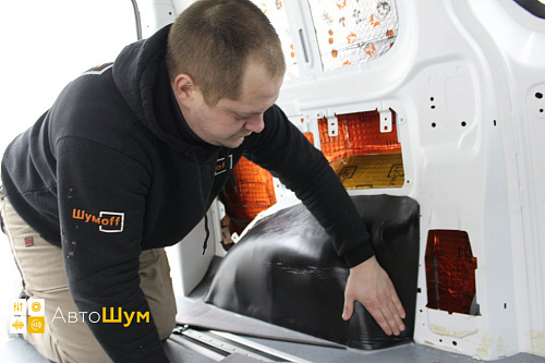 Оклейка багажника Пежо Эксперт Шумофф Герметон 7Л