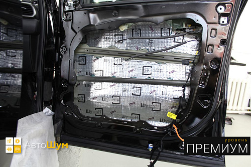 Виброизоляция двери Киа Соренто Прайм