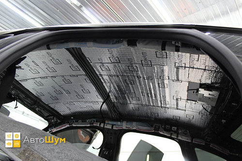 Виброизоляция крыши БМВ 2