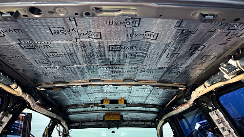 Виброизоляция крыши Тойота Ленд Крузер Прадо 120