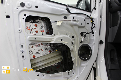 Готовая шумоизоляция двери Пежо Эксперт