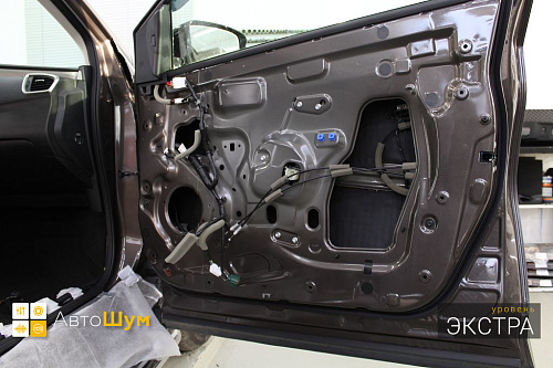 Шумо и теплоизоляция двери Ниссан Мурано