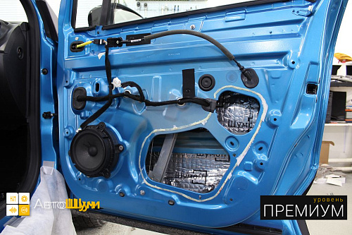 Виброизоляция дверей Рено Каптюр