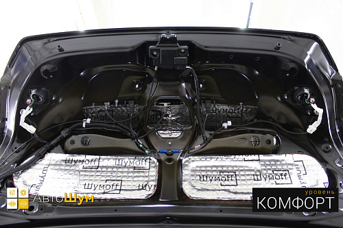 Виброизоляция крышки багажника Тойоты Камри Xv55.