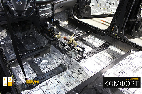 Виброизоляция пола Nissan Teana