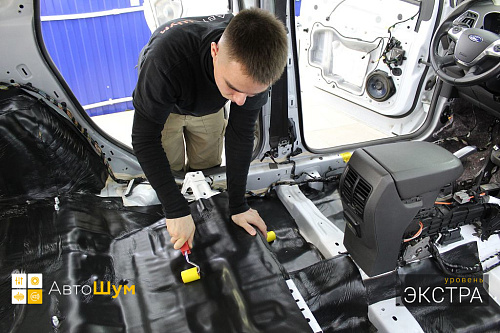 Клеим Шумопоглотитель на пол Форд Куга